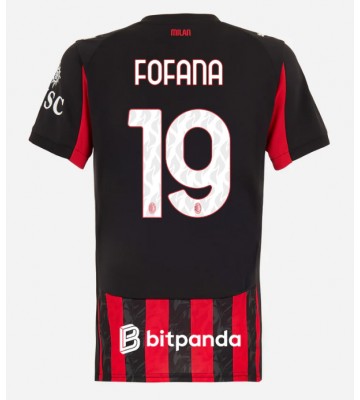 AC Milan Youssouf Fofana #19 Hjemmebanetrøje Dame 2025-26 Kortærmet